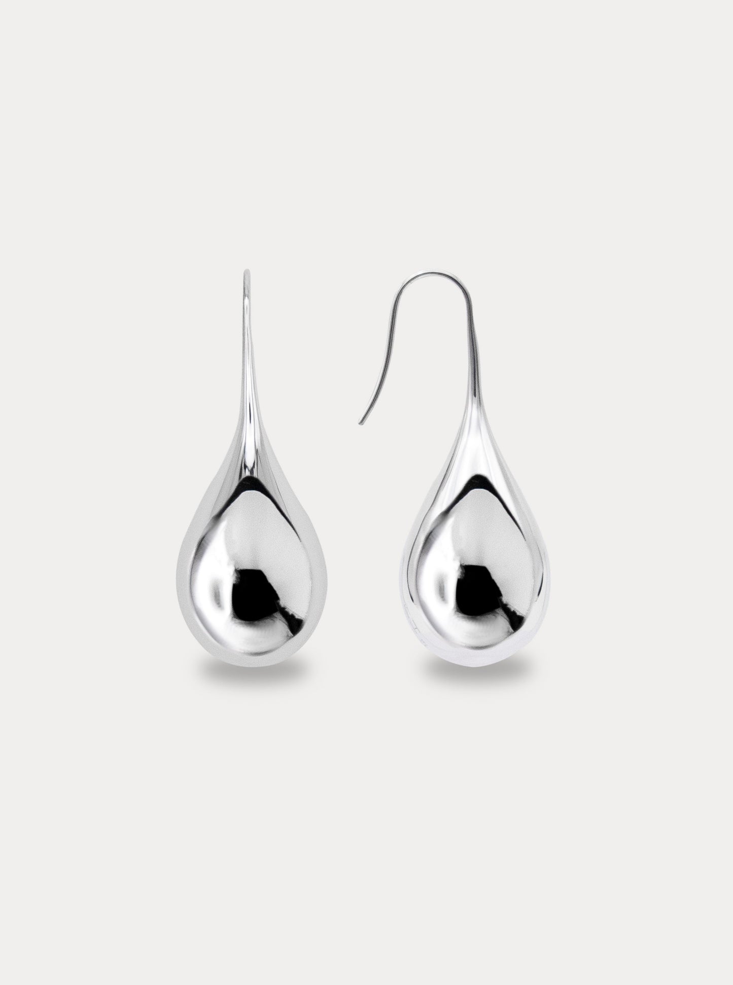 Large Drop Earrings | Sterling Silver