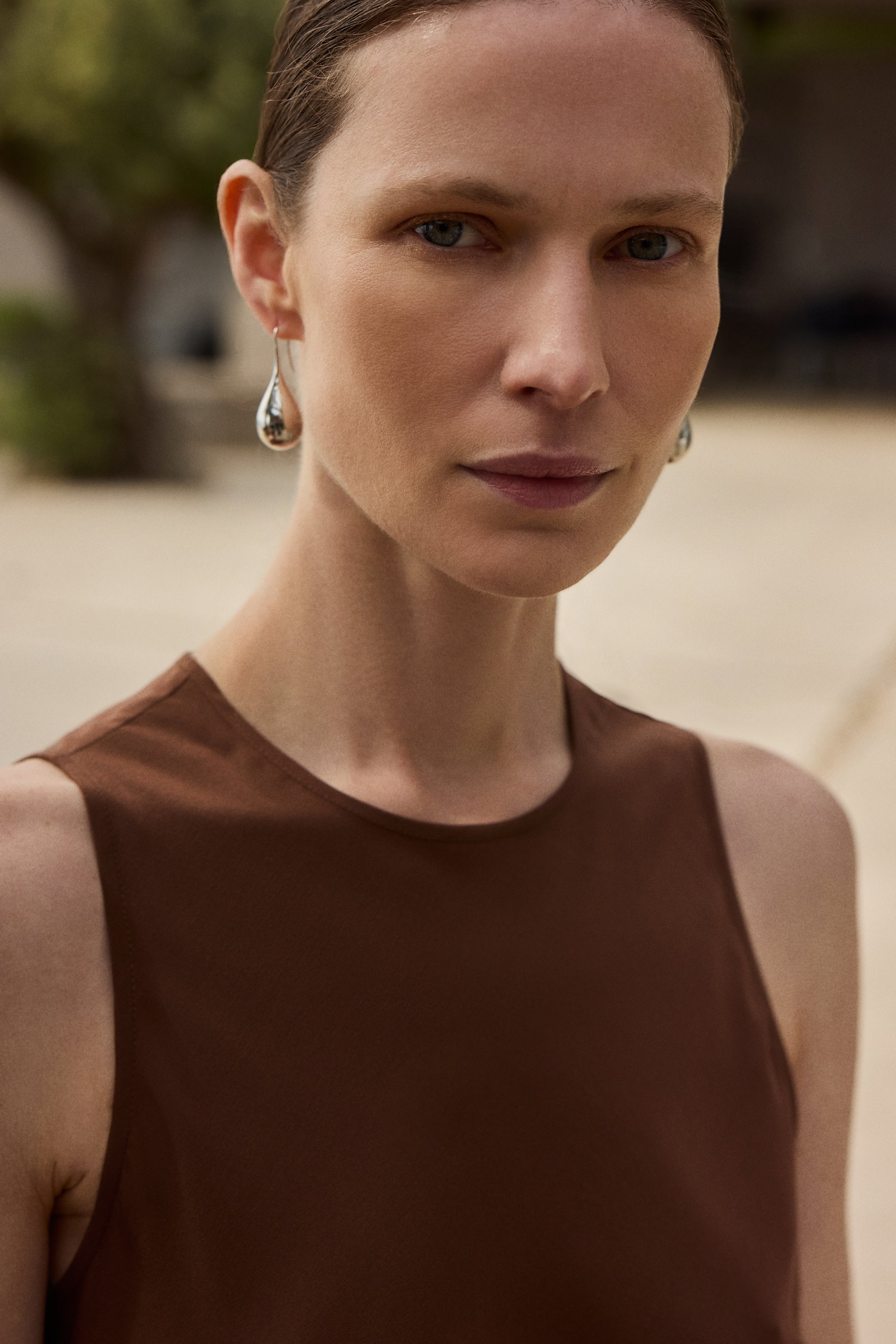 Large Drop Earrings | Sterling Silver