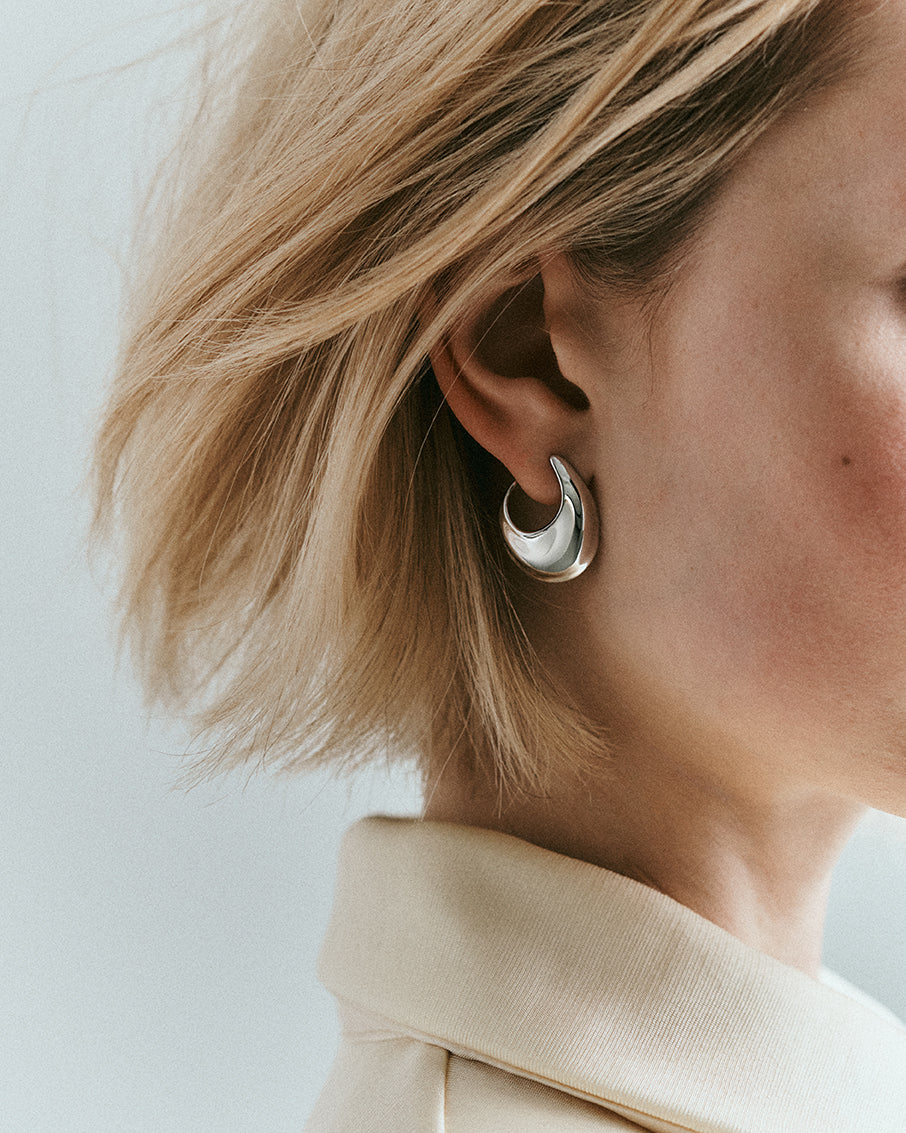 Sabine Hoops Classic Silver