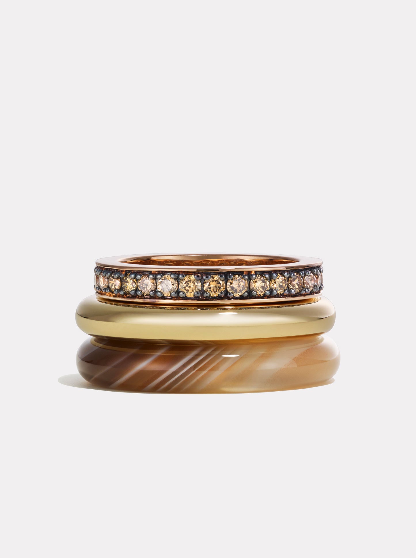 Stack_Kalahari Ring Stack | Botswana Agate - 52