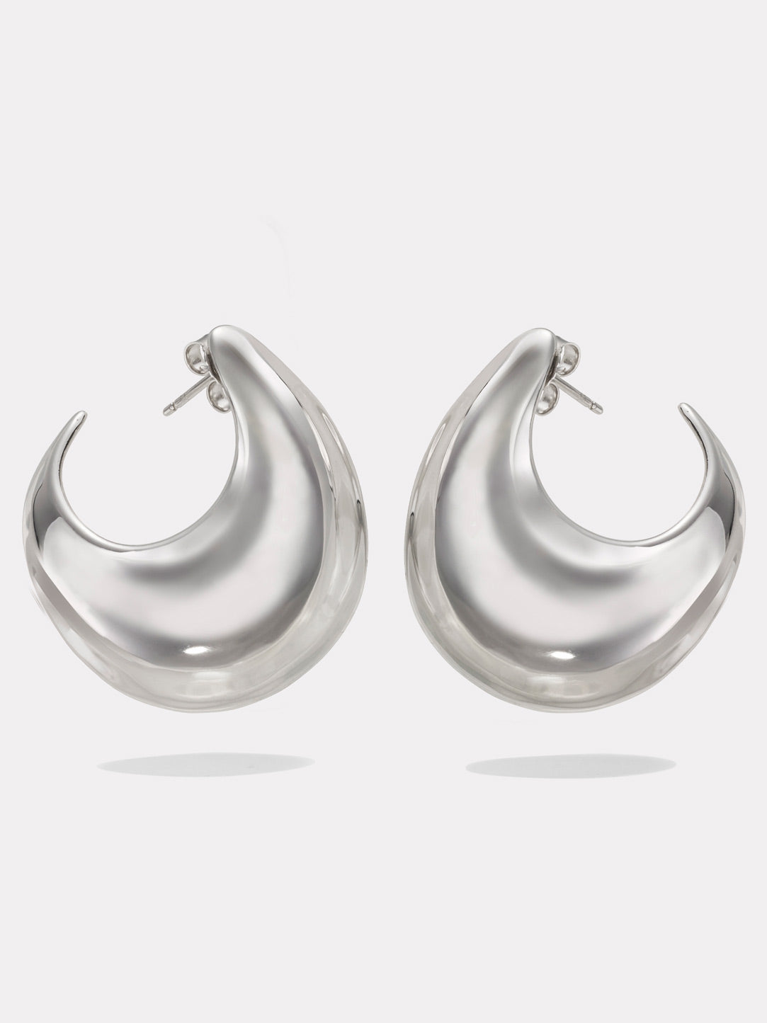 Sabine Hoops Medium Silver