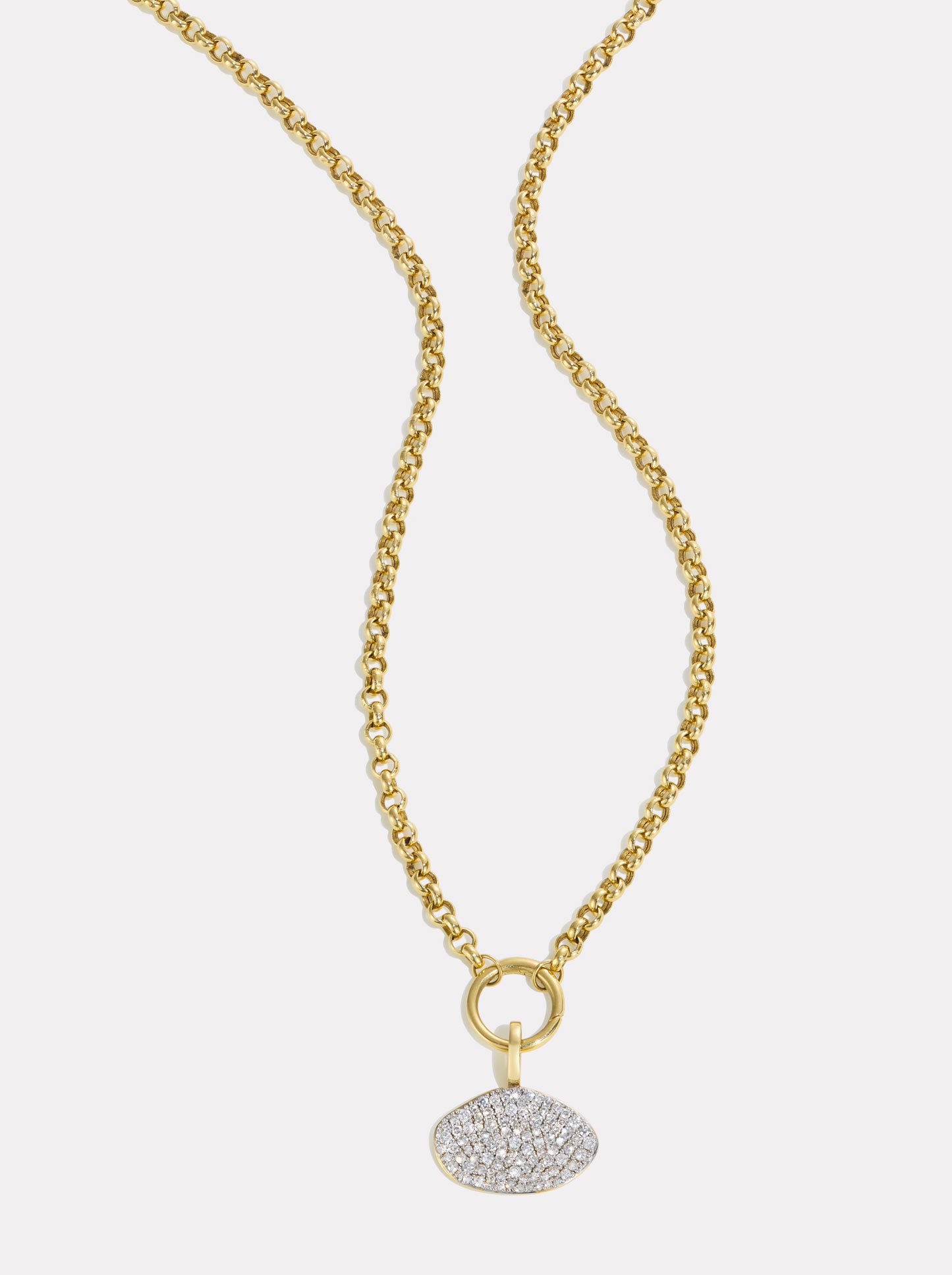 Diamond Cluster  Collector Necklace — 3.5 mm — 45 cm | Gold