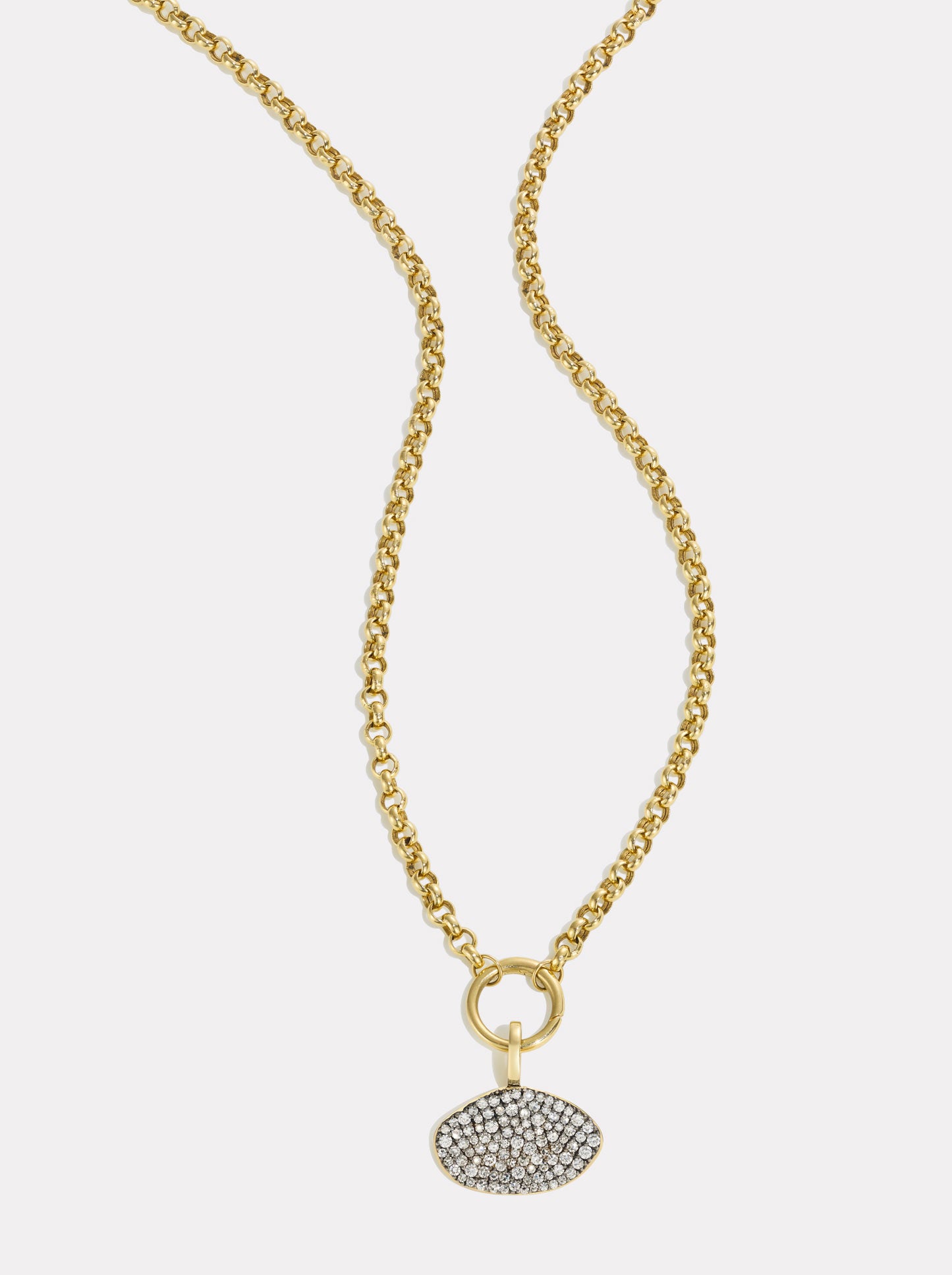 Diamond Cluster  Collector Necklace — 3.5 mm — 45 cm | Black Rhodium