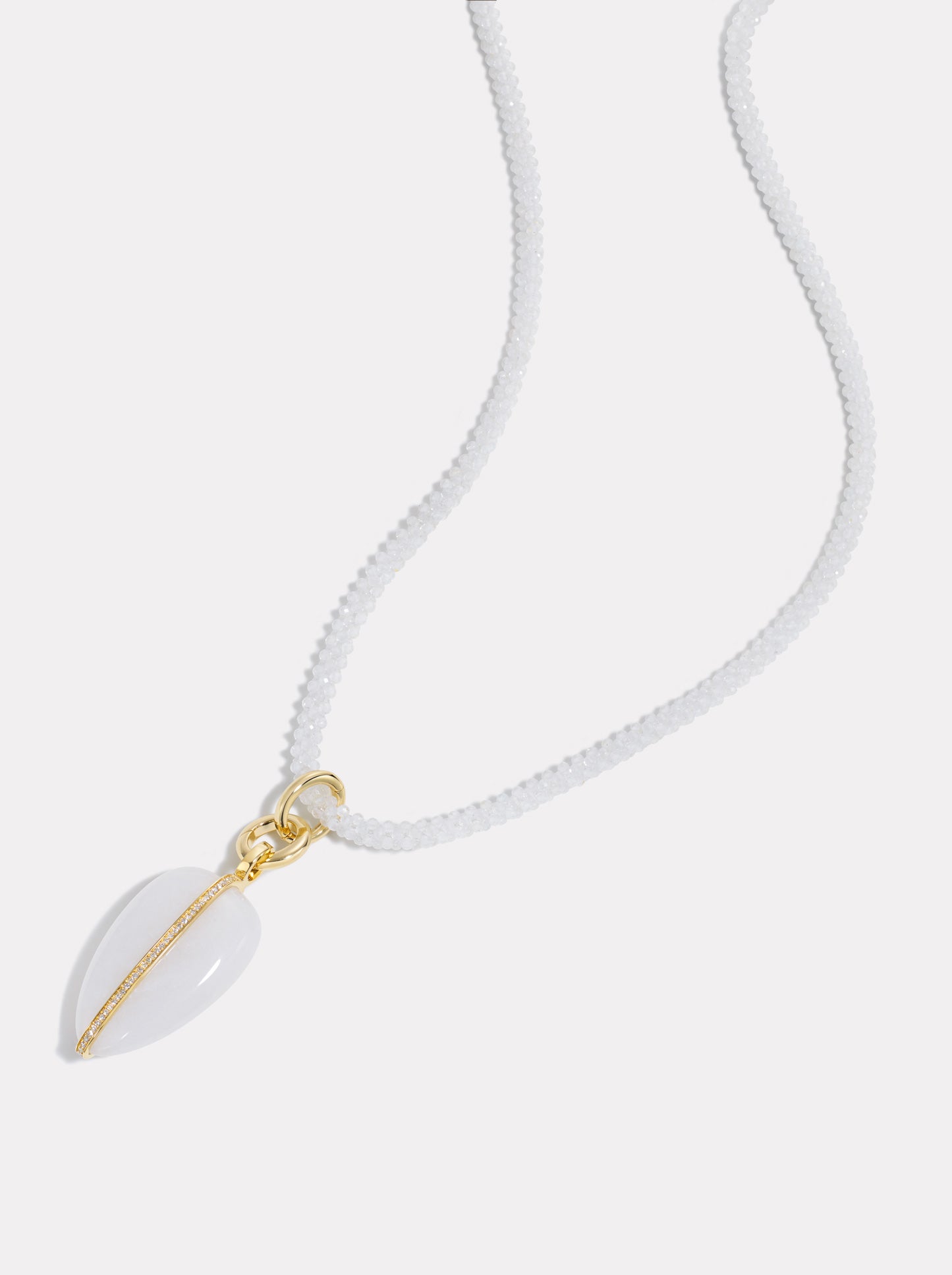 Diamond Aura Necklace | White Jasper