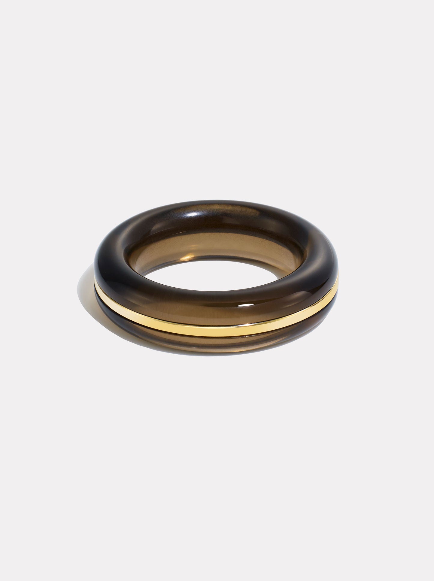 Essential Stacking Ring - Smokey Quartz