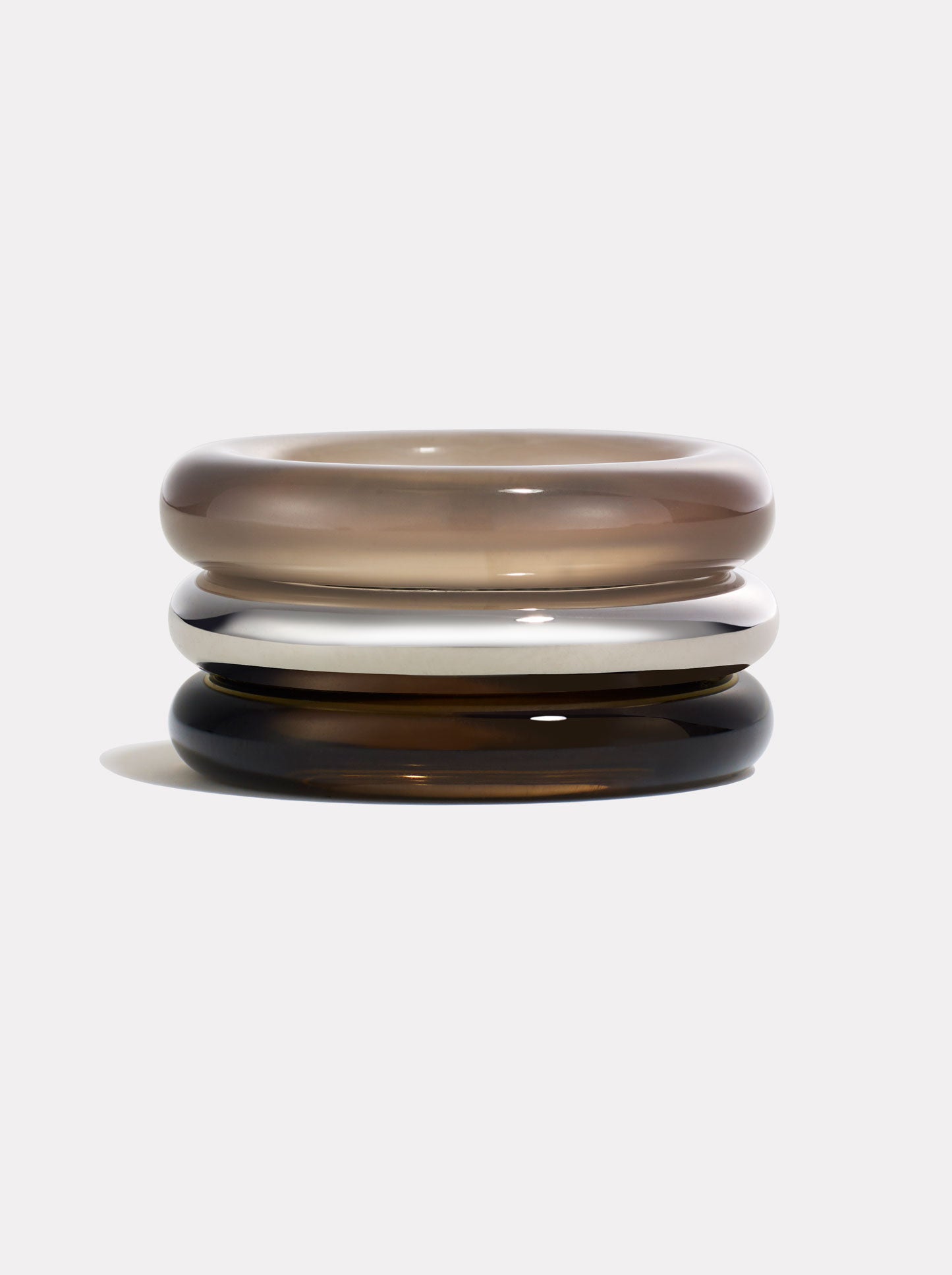 Stack_Stone Trilogy Stack | Smokey Quartz & Grey Agate - 50