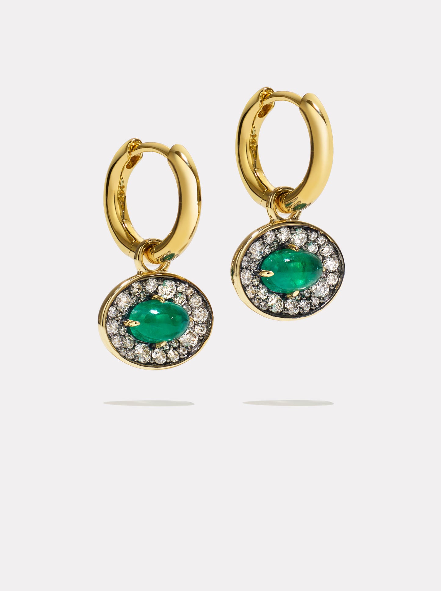 Reverie Emerald Hoops