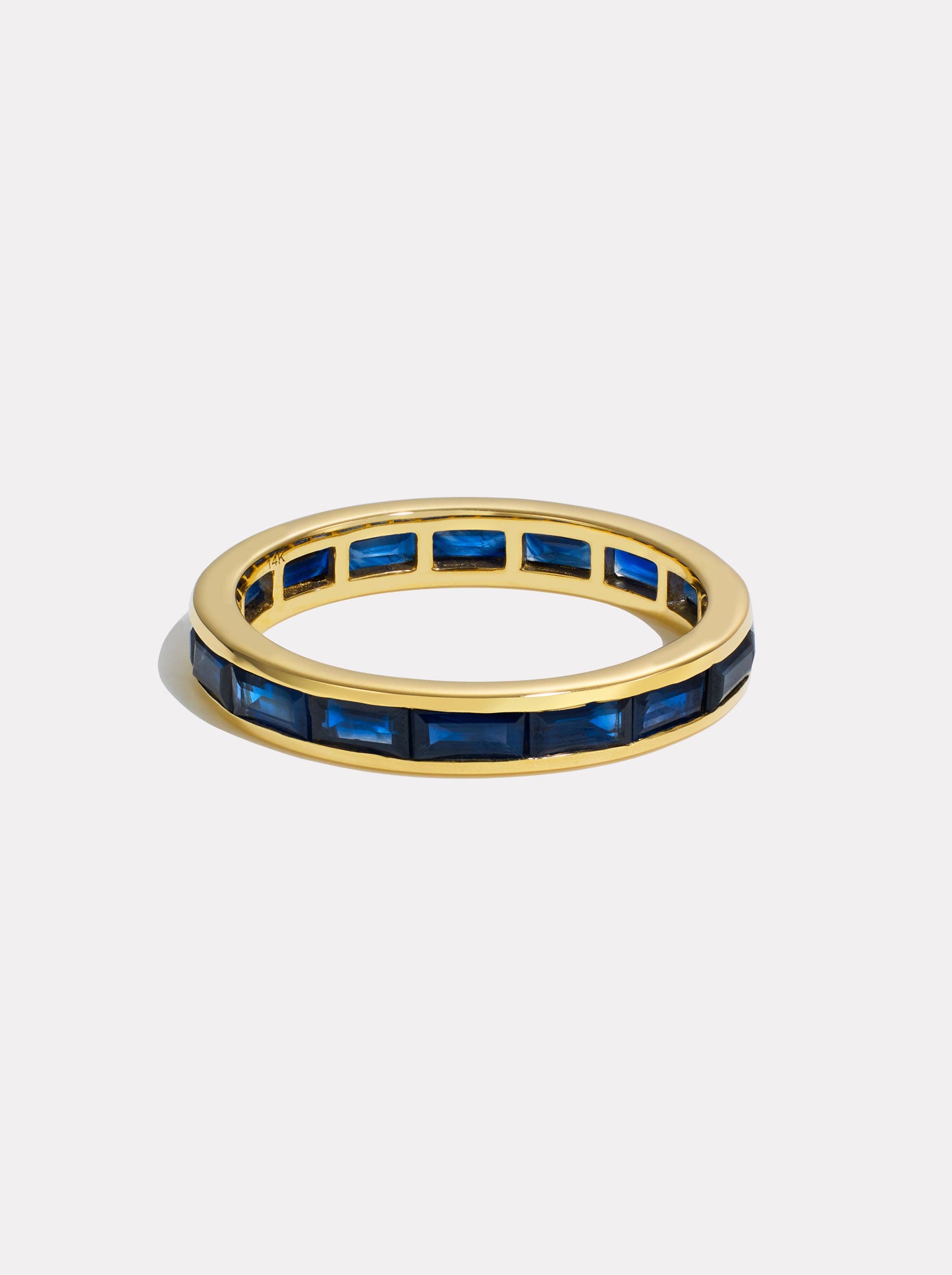 Prism Stacking Ring - Navy Sapphire