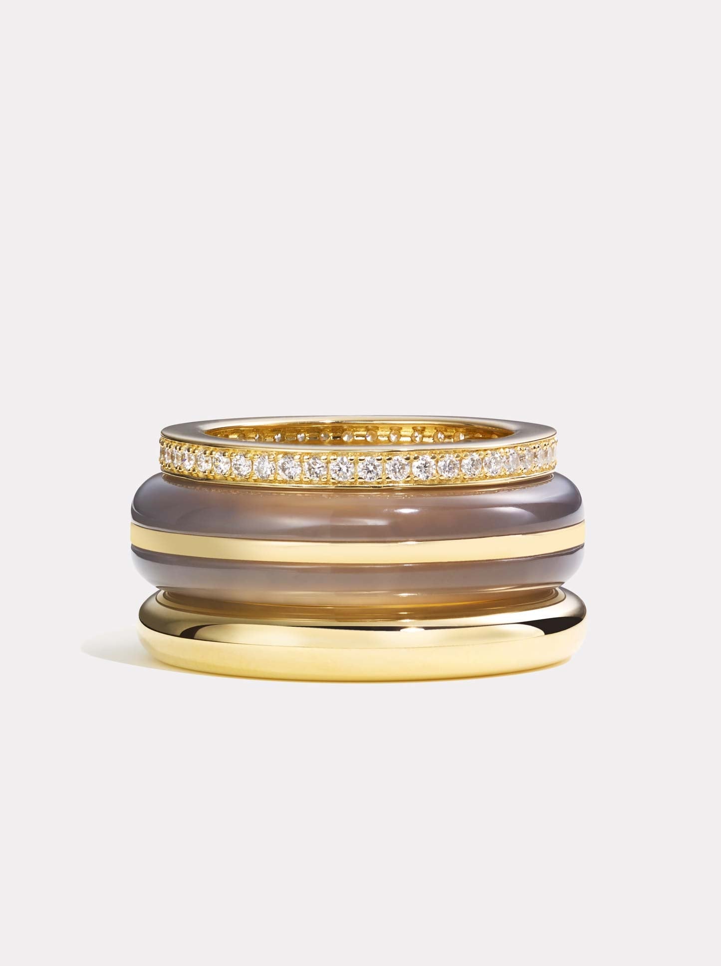 Stack_Classic Ring Stack | Grey Agate - 53