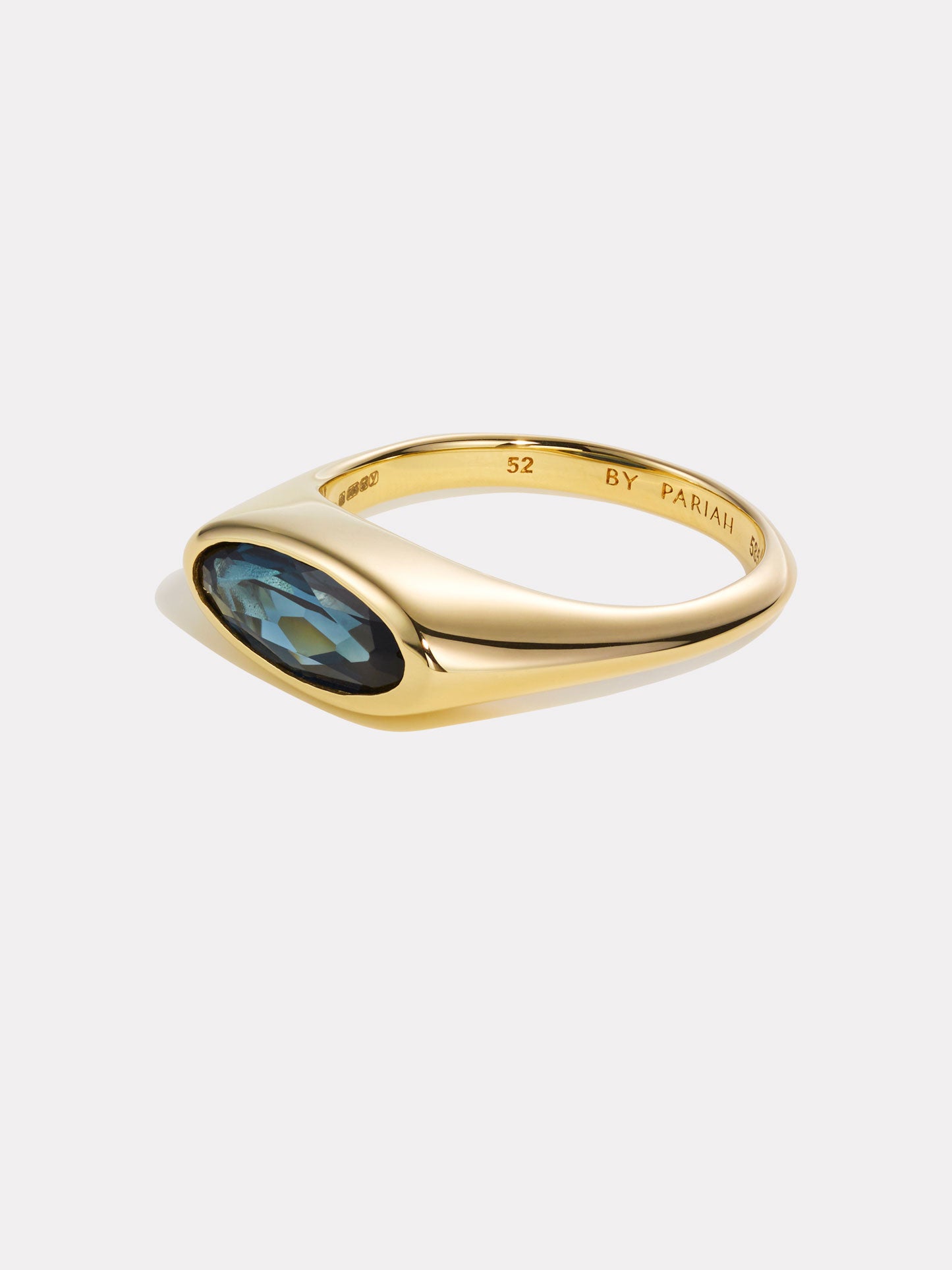 The Orbit Ring - London Blue Topaz