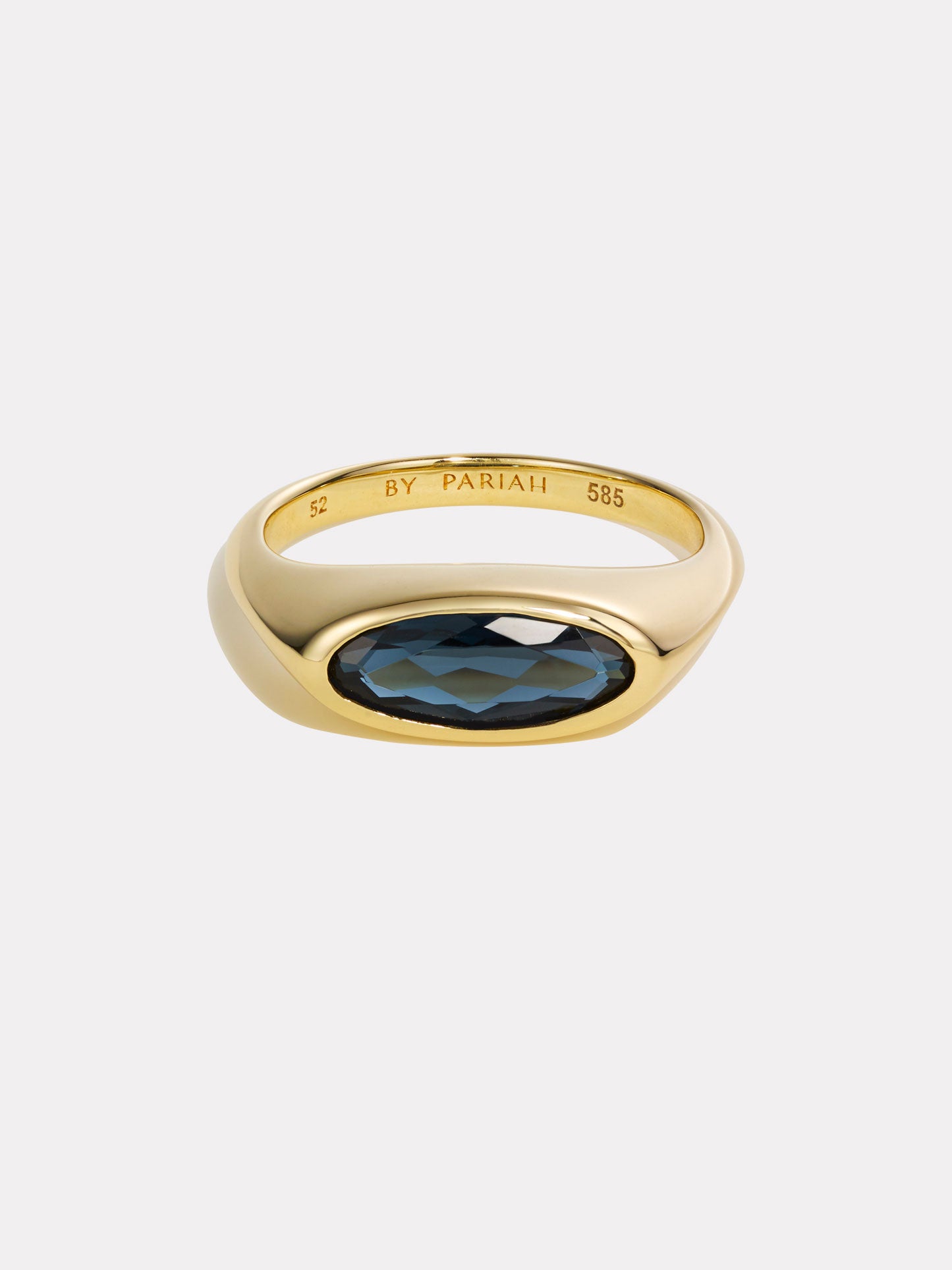 The Orbit Ring - London Blue Topaz