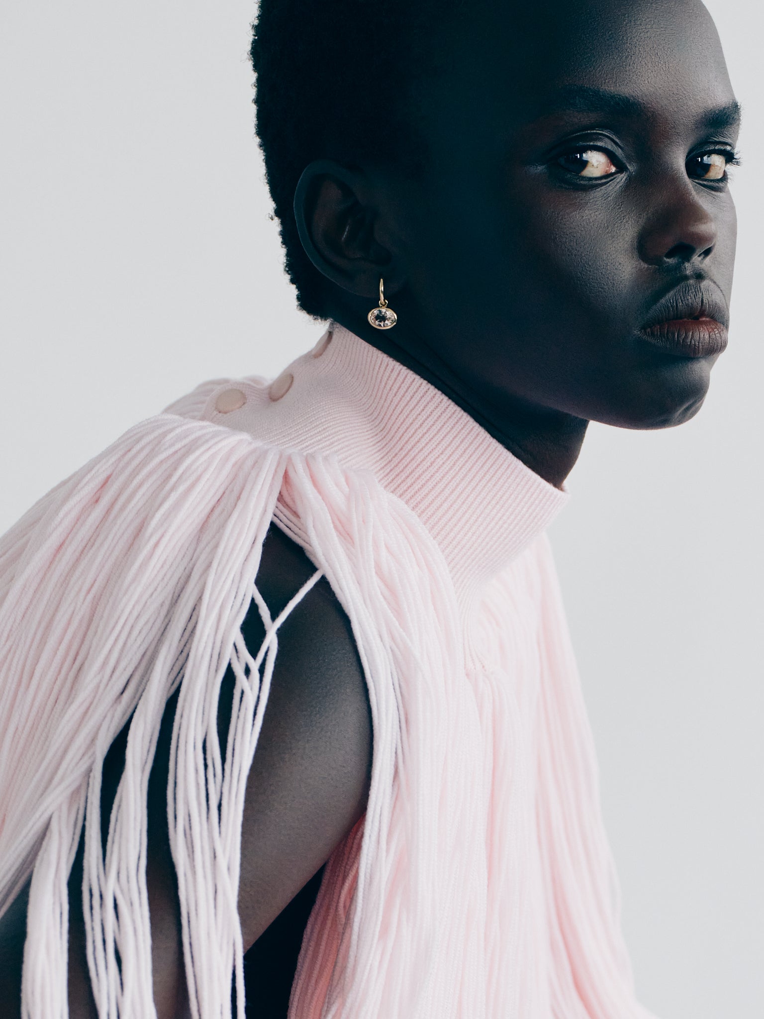 XL Orbit Hoops Morganite