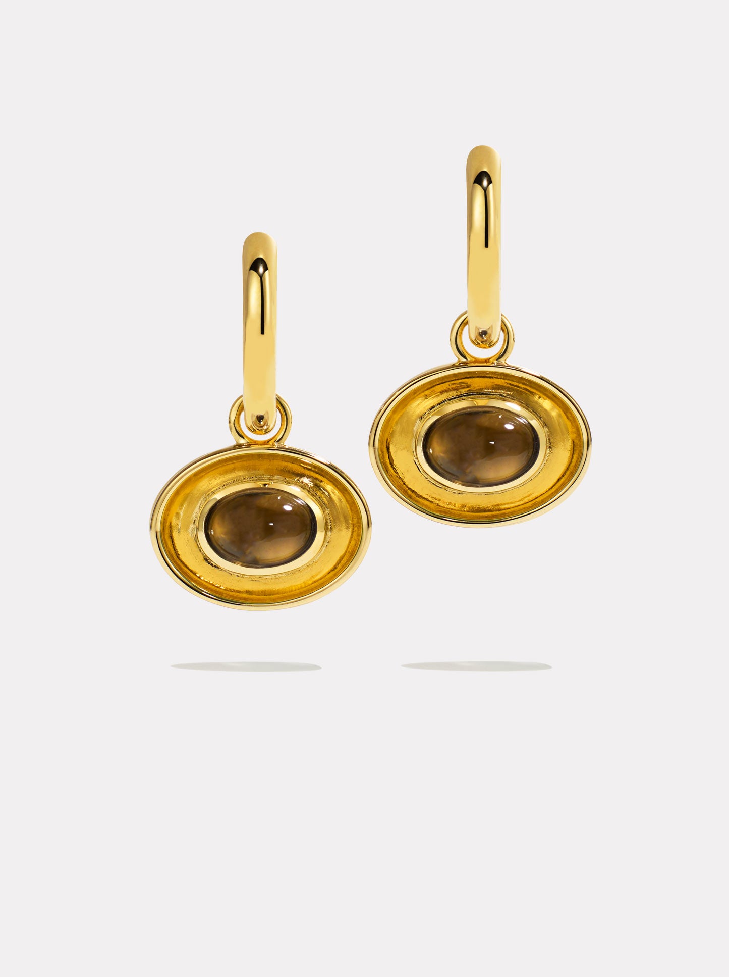 Aurelia Hoops - Smokey Quartz