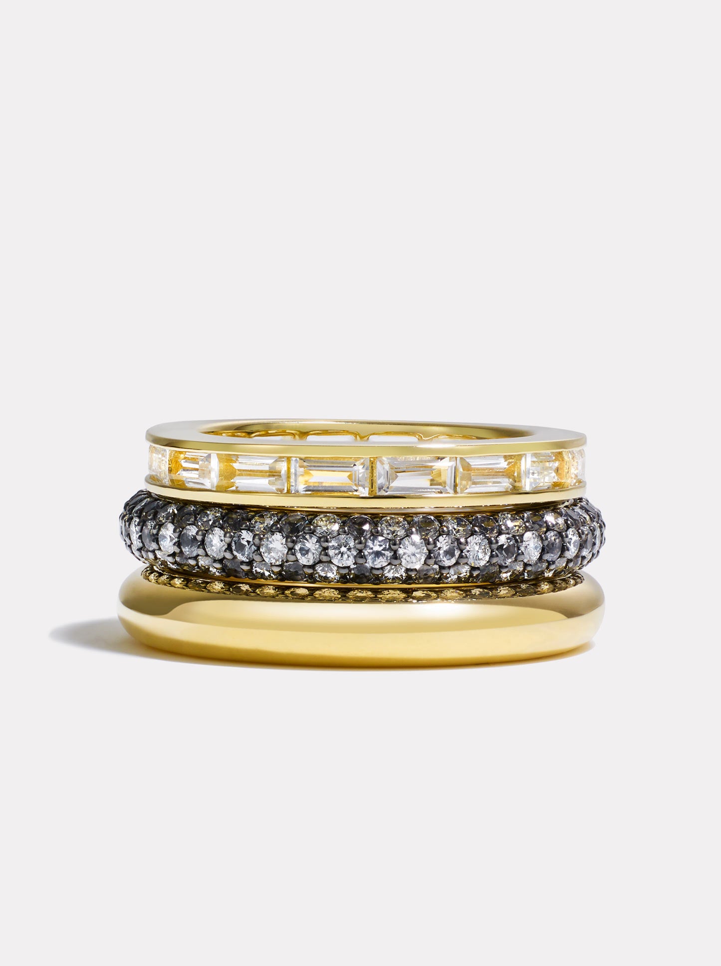 Stack_Prism Ring Stack | White Topaz - 52