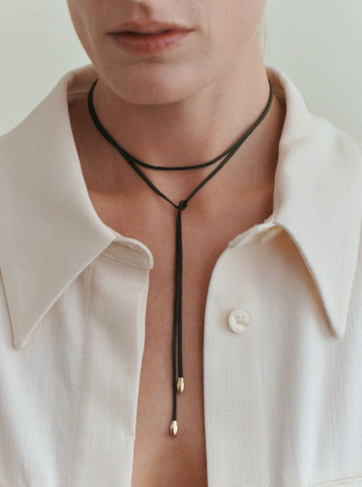 14K Japanese Silk Necklace