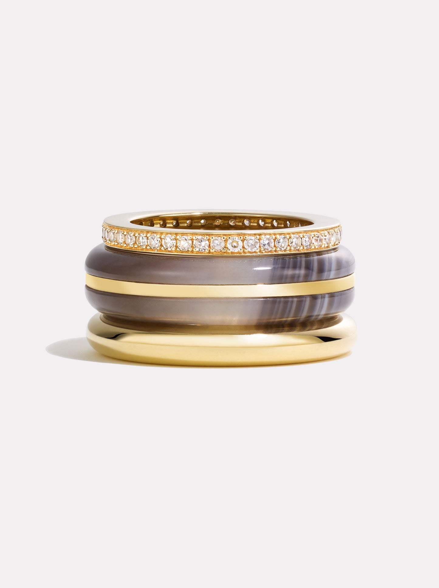 Stack_Classic Ring Stack | Botswana Agate - 57