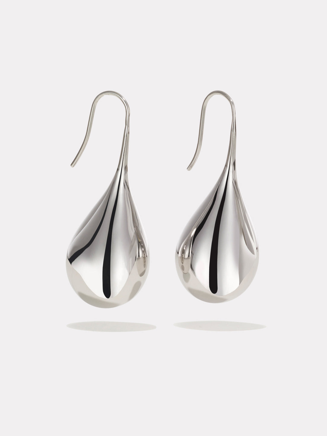 Large Drop Earrings | Sterling Silver