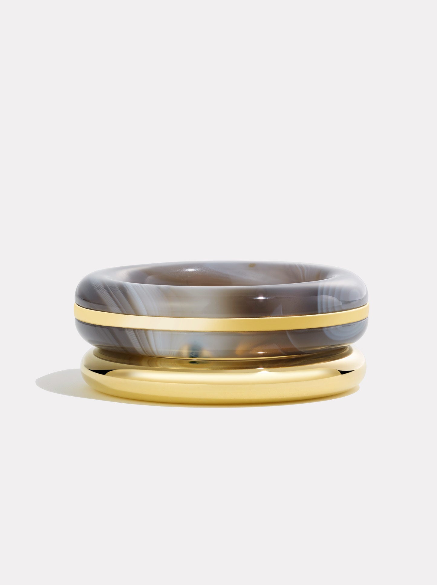 Stack_Essential Gold Stack | Botswana Agate - 50