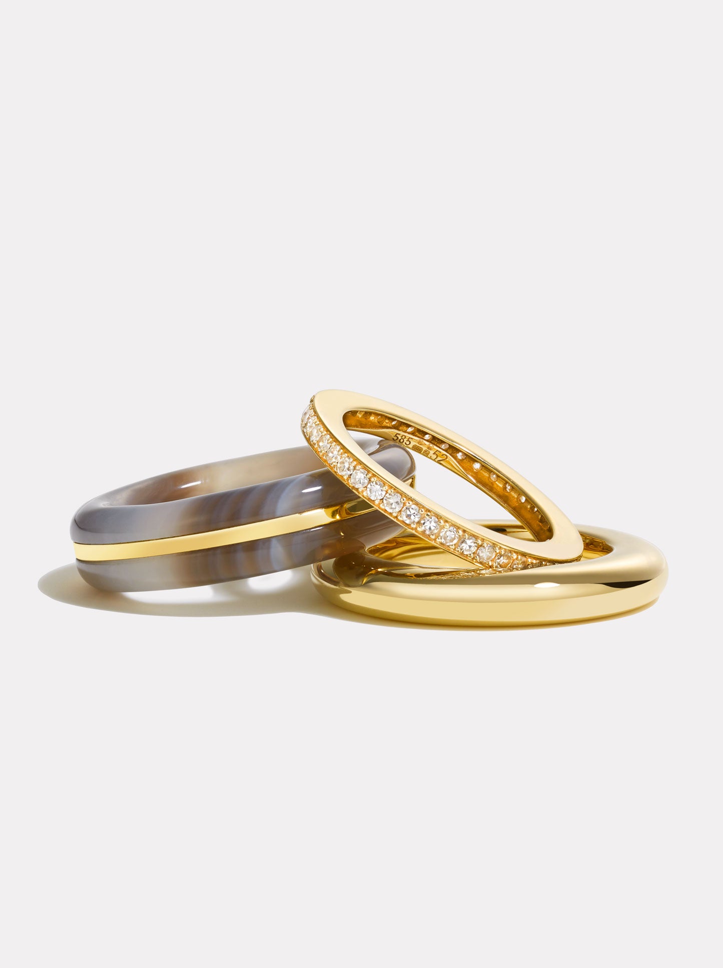 Stack_Classic Ring Stack | Botswana Agate - 53