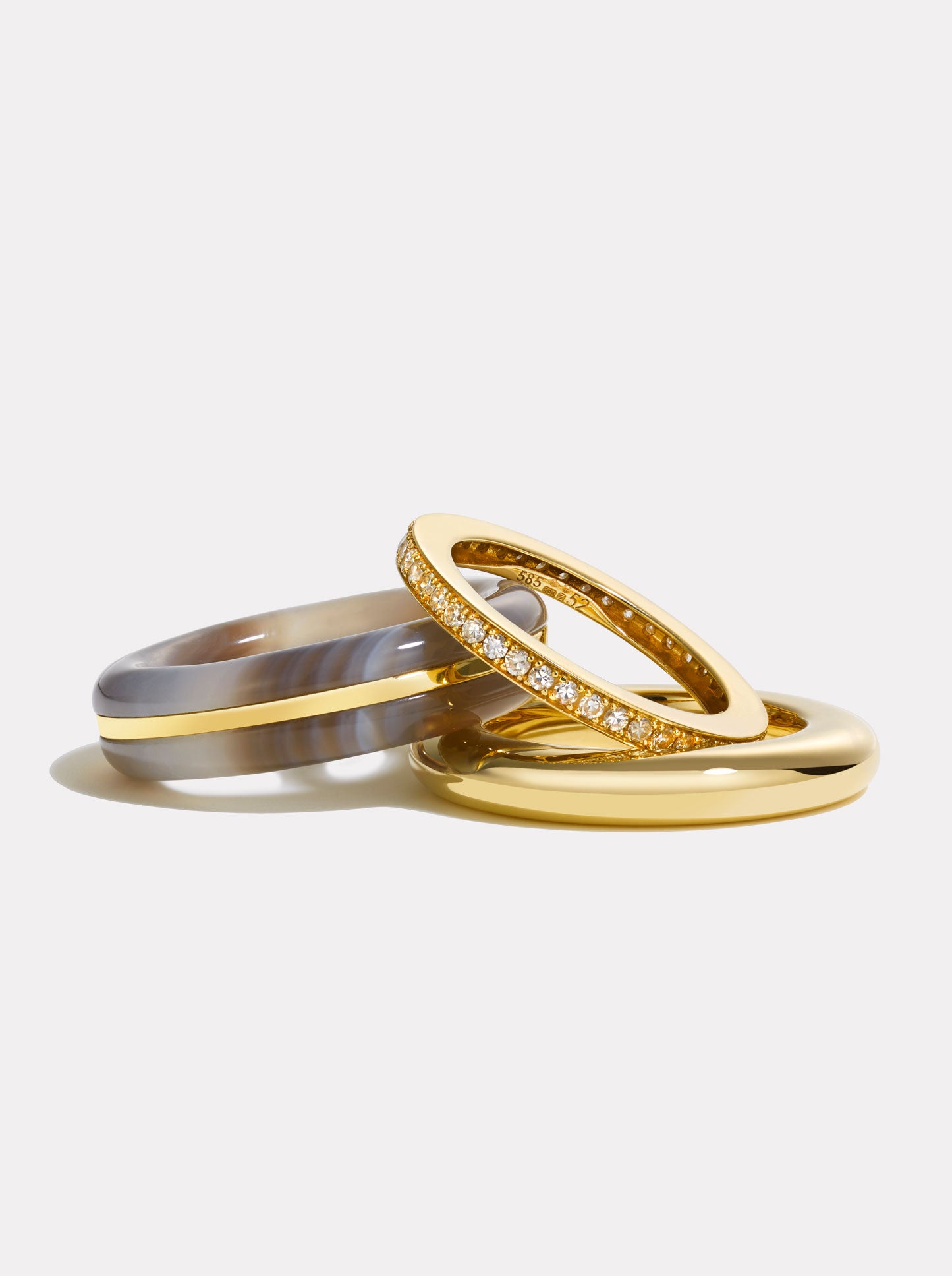 Stack_Classic Ring Stack | Botswana Agate - 57