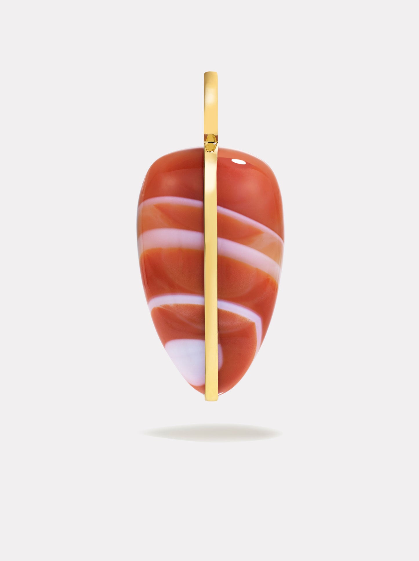 Large Pebble Pendant | Red Carnelian