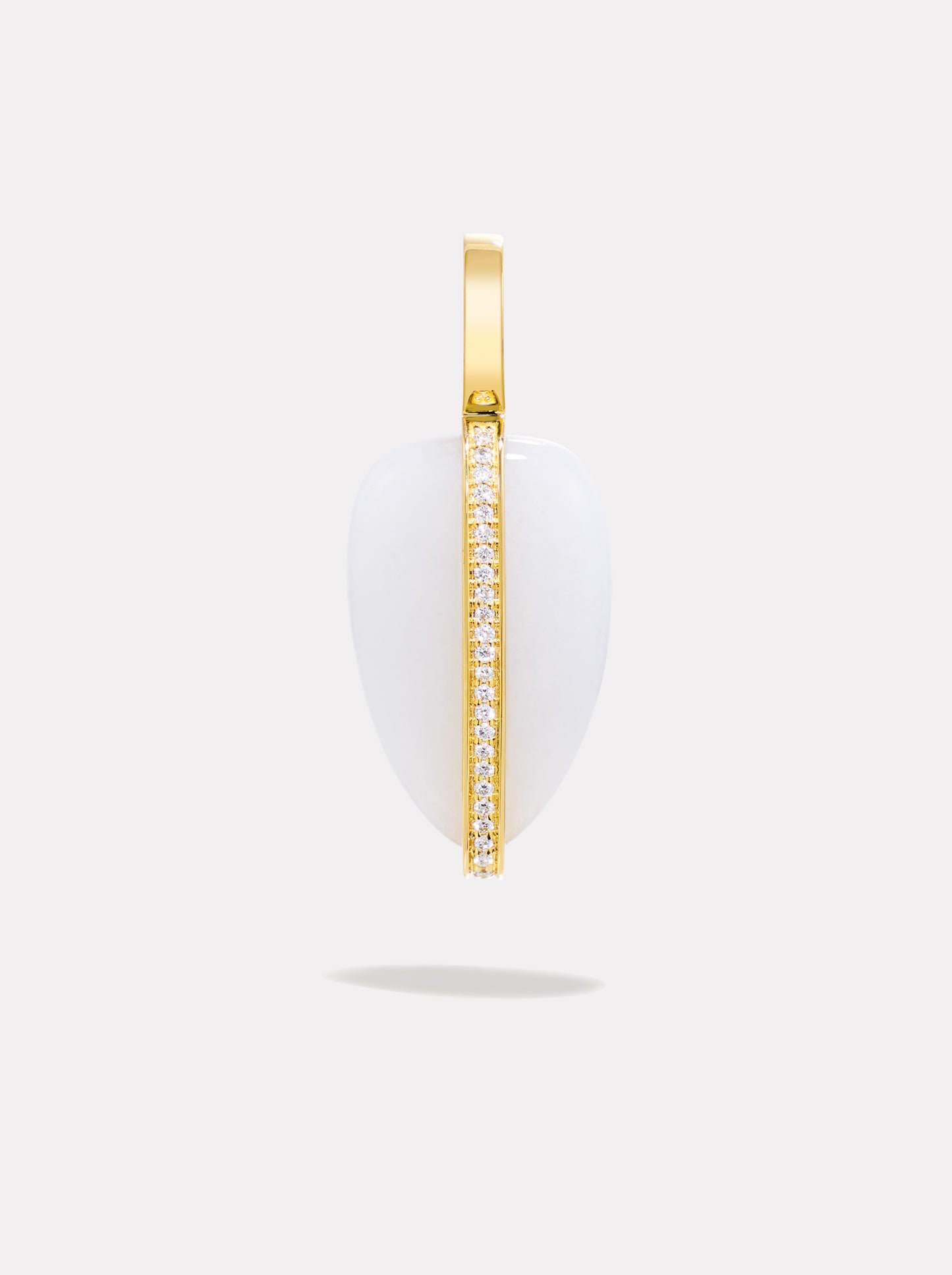 Small Diamond Pebble | White Jasper