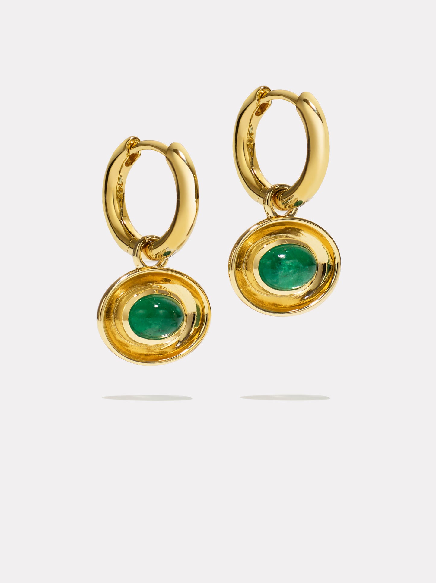 Aurelia Emerald Hoop