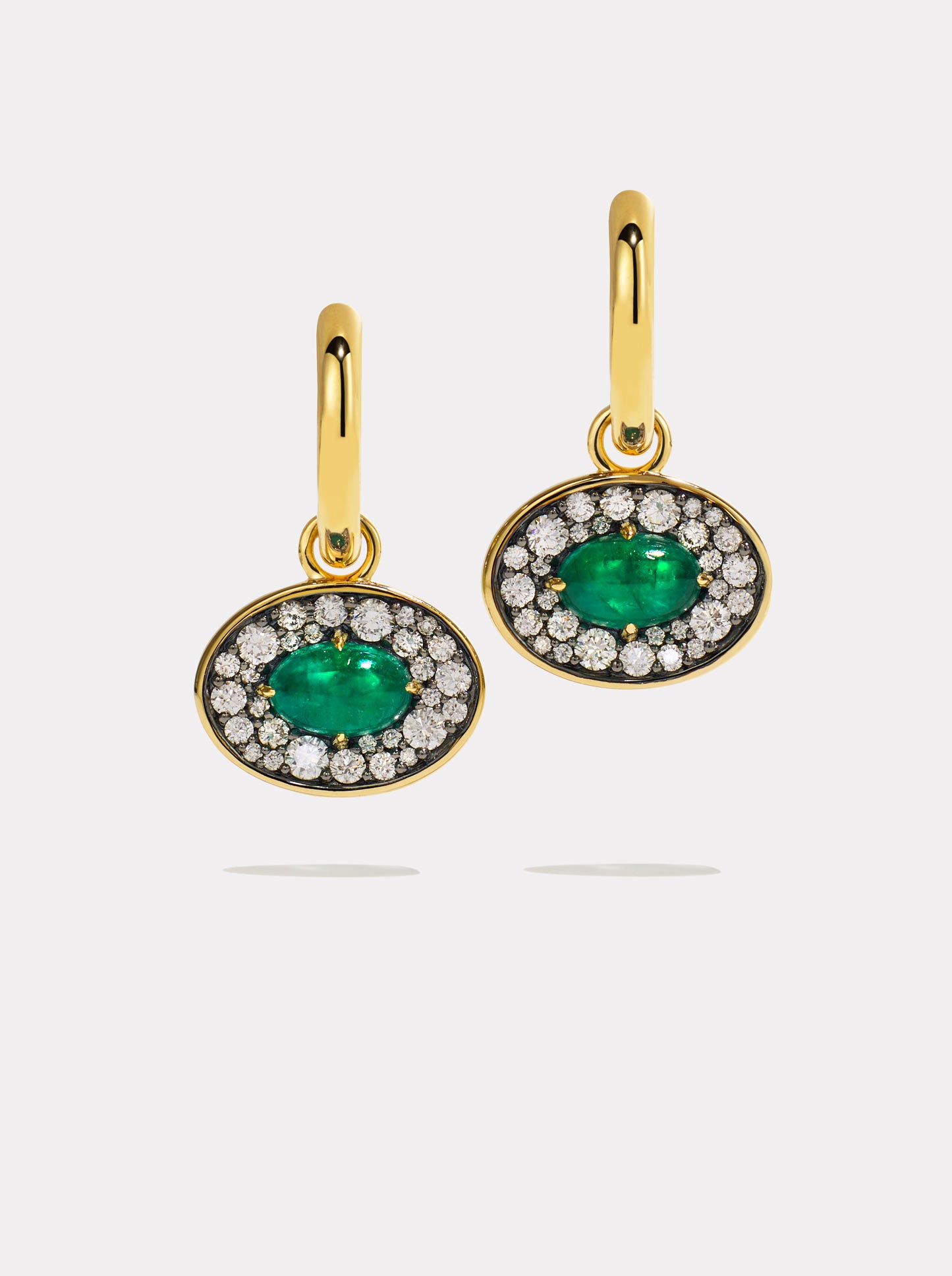Reverie Emerald Hoops
