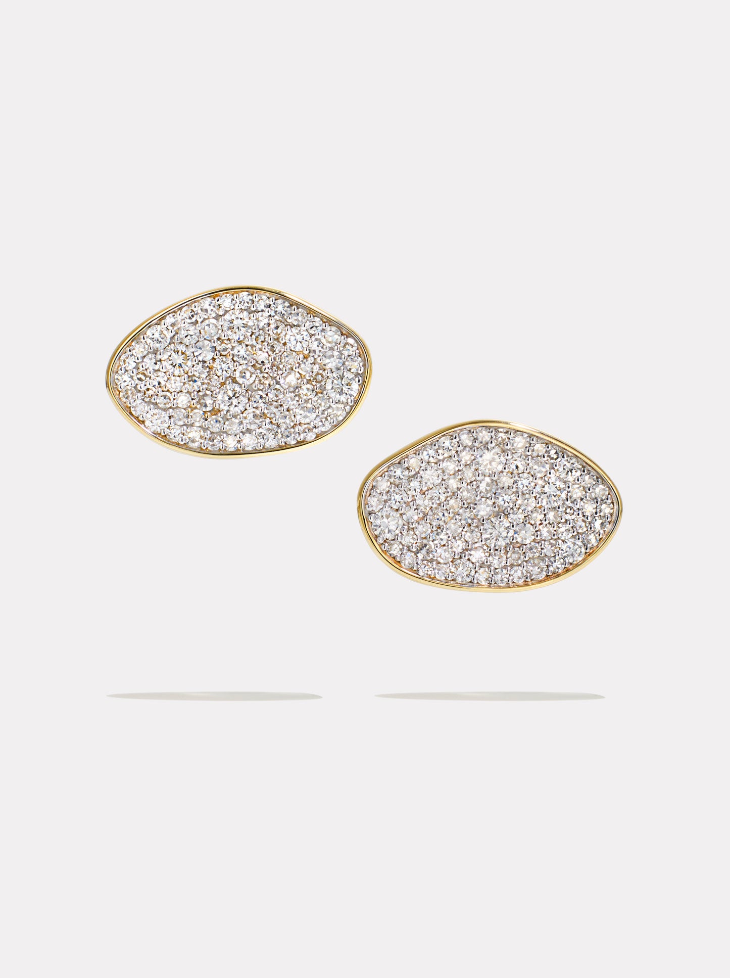 Diamond Cluster Stud Earrings