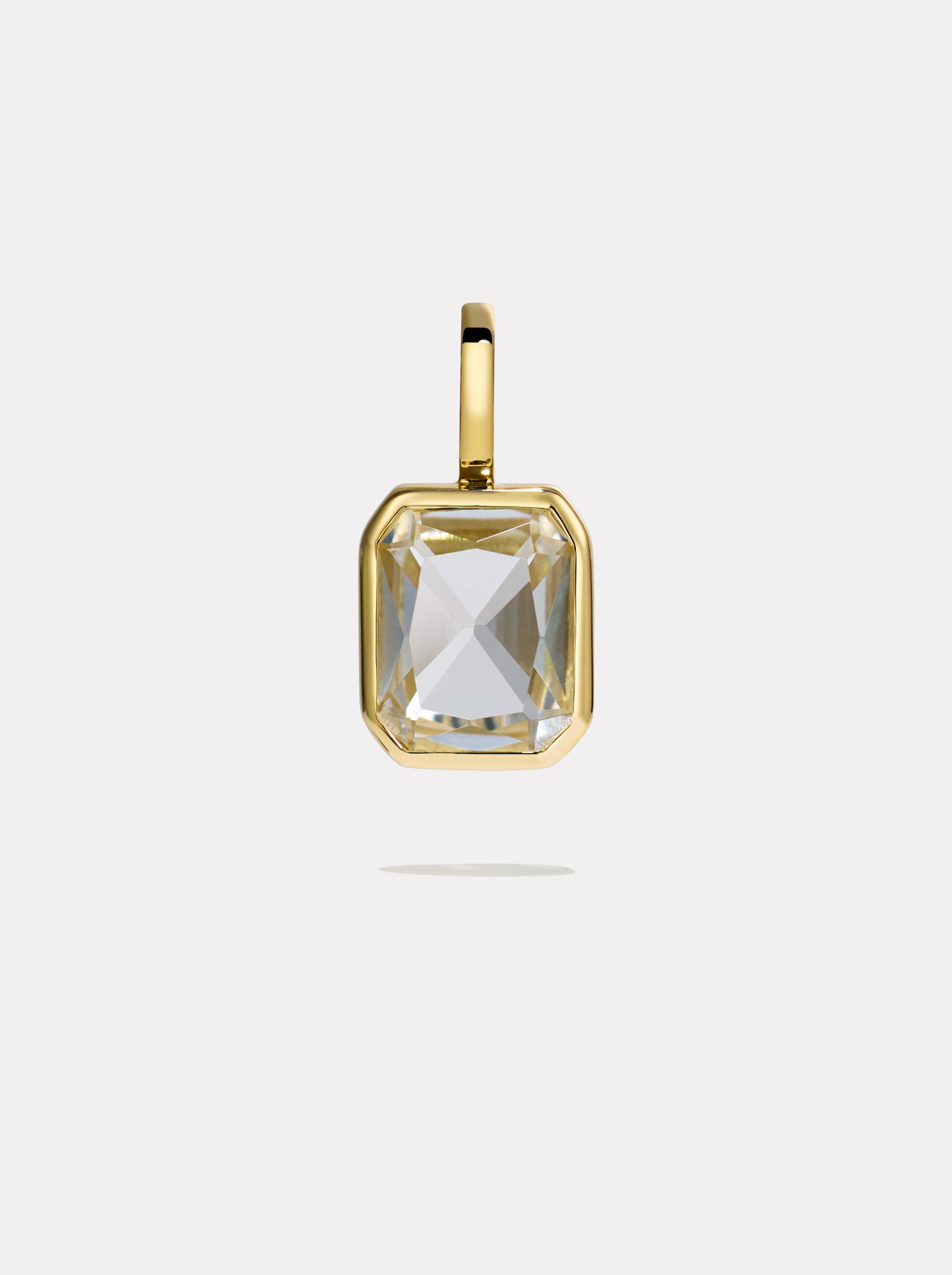 The Lumen Octagon Pendant | White Topaz