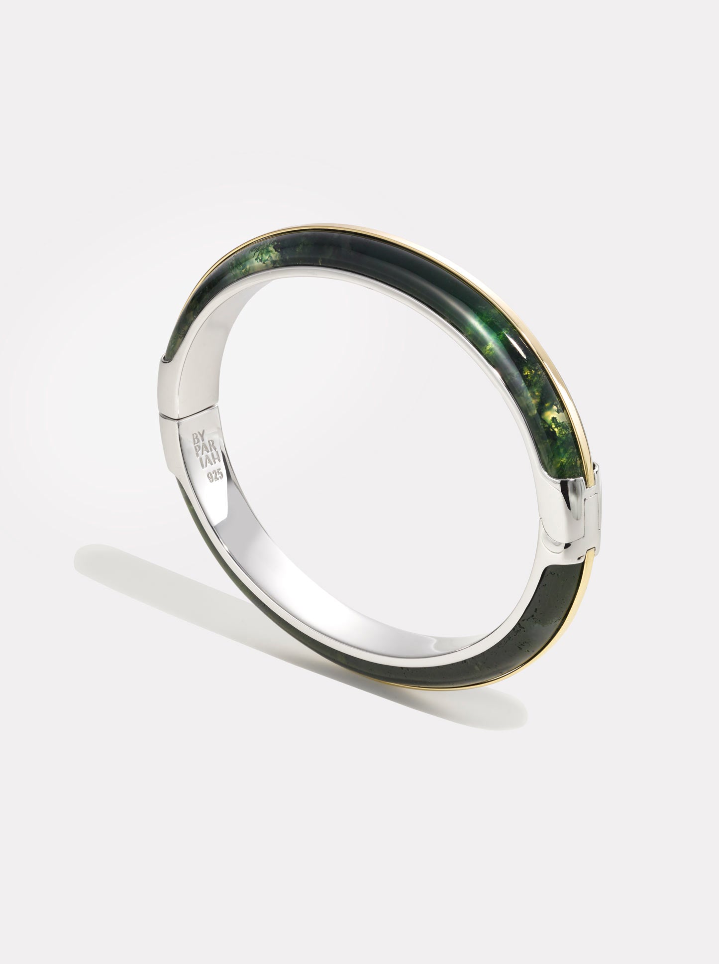 Essential Stacking Bangle | Moss Agate