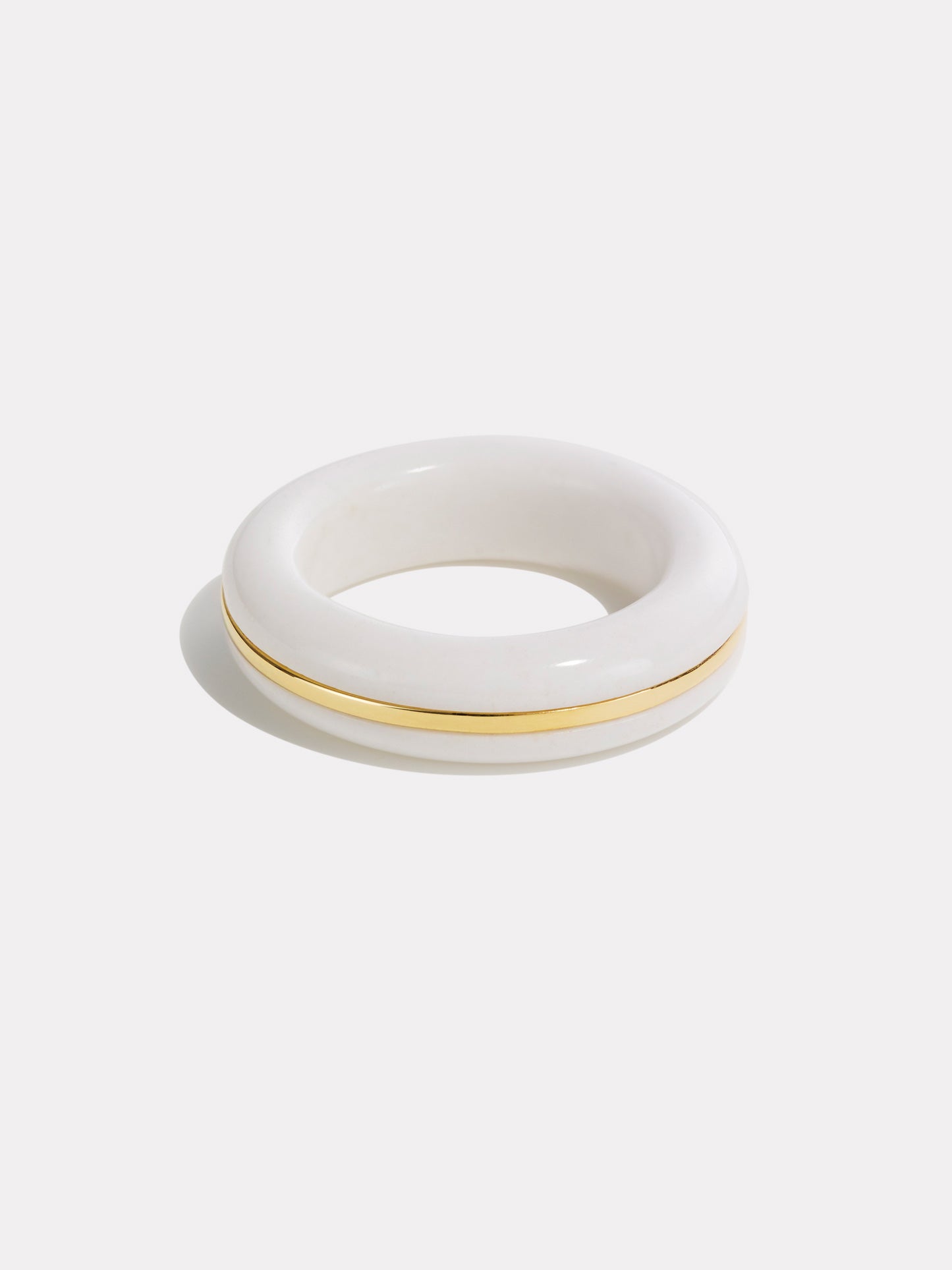 Essential Gem Stacking Ring - White Agate