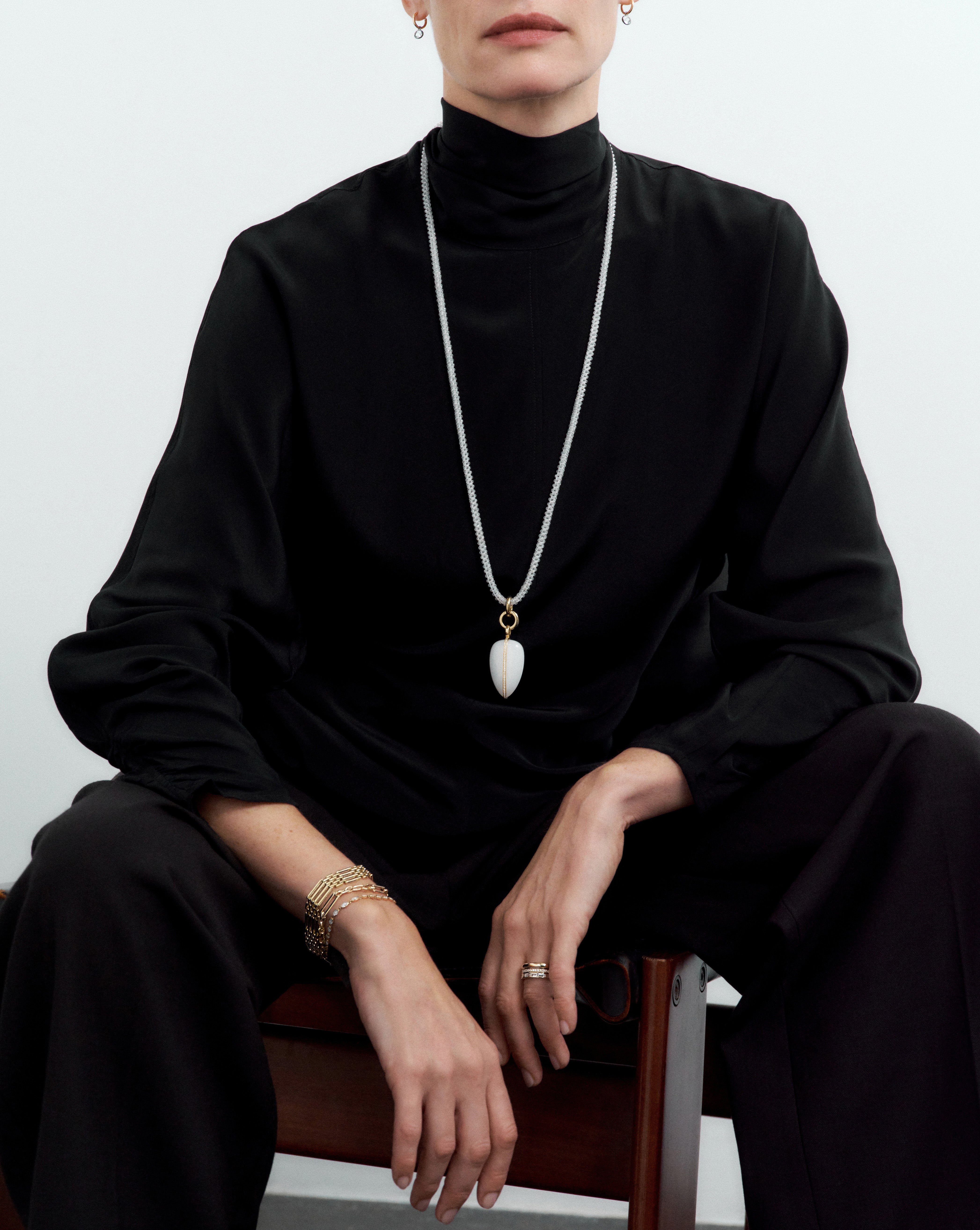 The Lumina Strand | White Topaz - 80cm