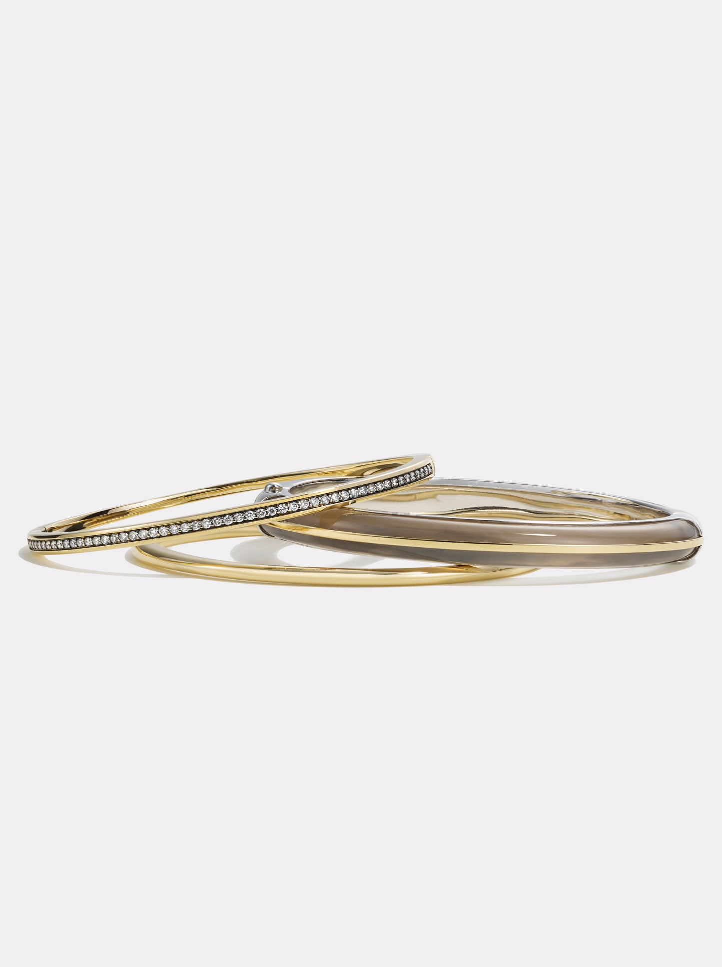 Essential Stacking Bangle | Grey Agate