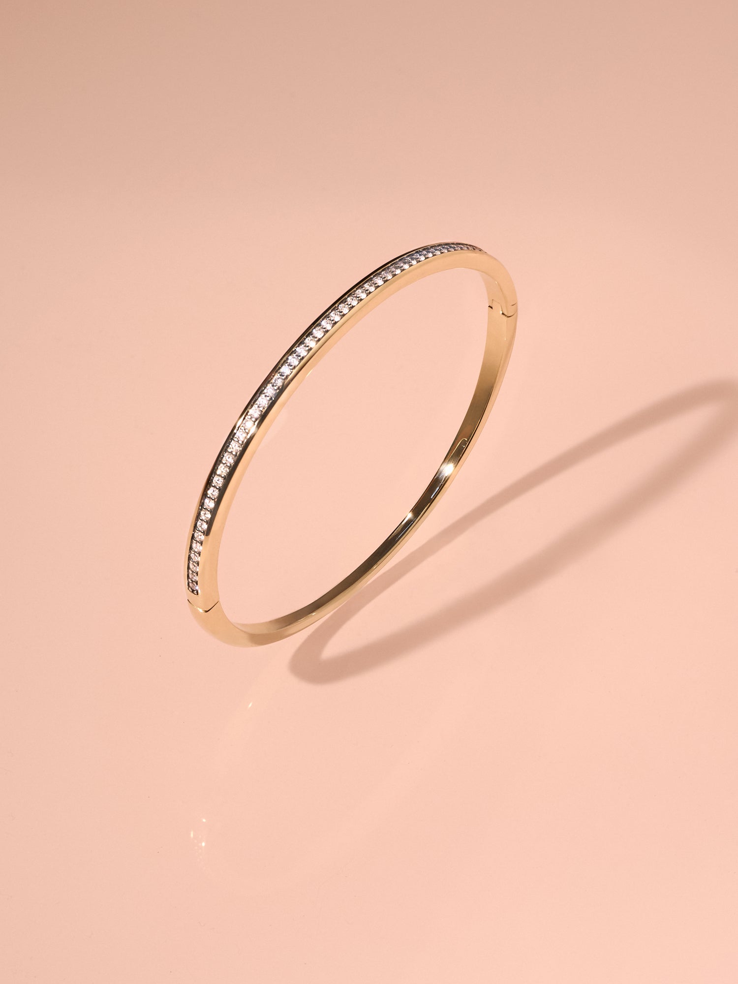 Classic Diamond Bangle | Gold