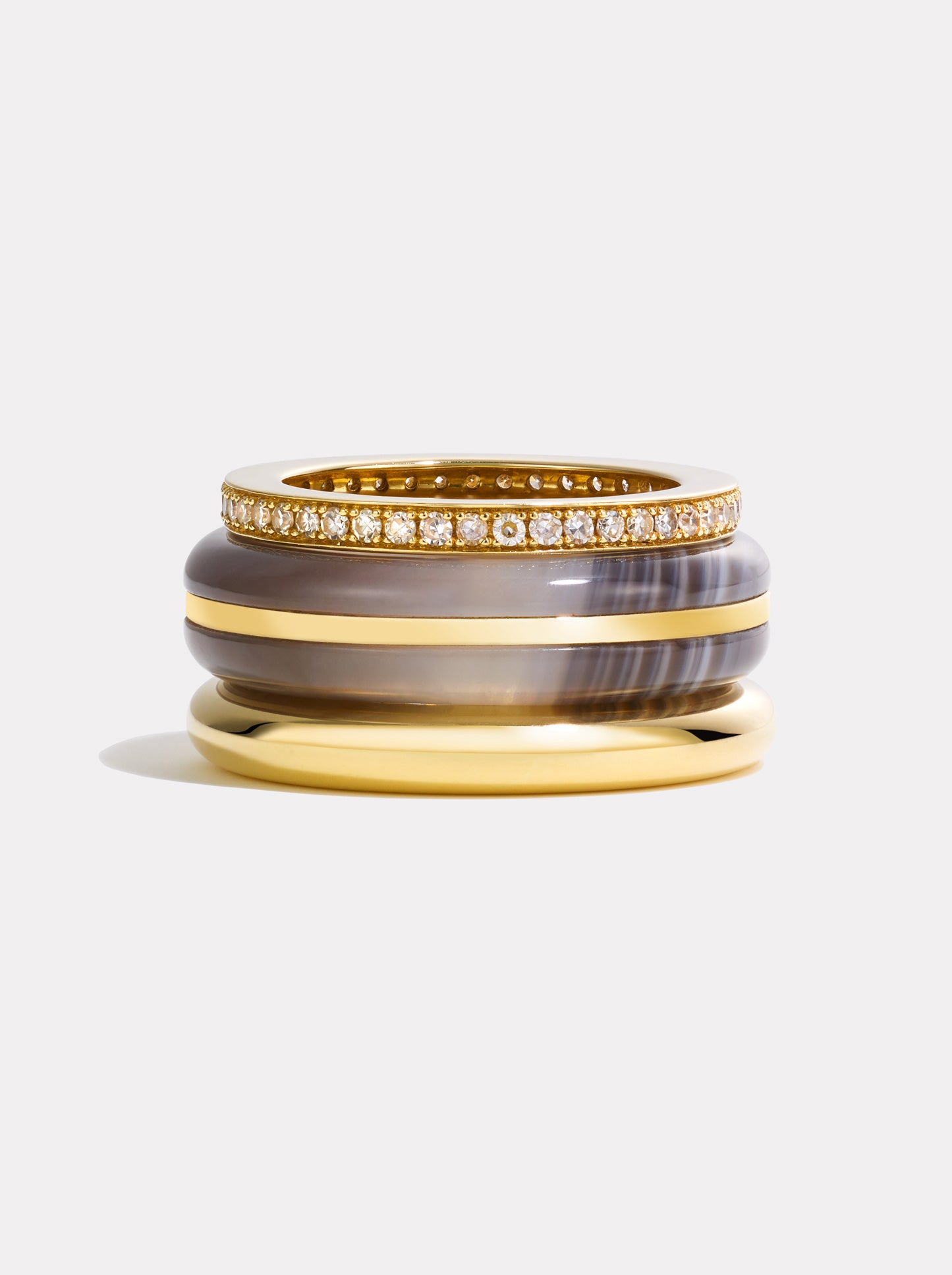 Stack_Classic Ring Stack | Botswana Agate - 57