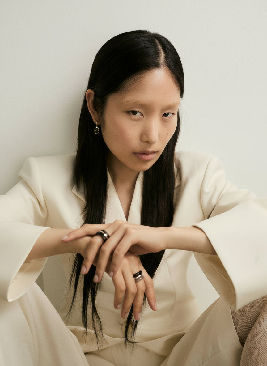 Stack_Stone Trilogy Stack | Smokey Quartz & Grey Agate - 50