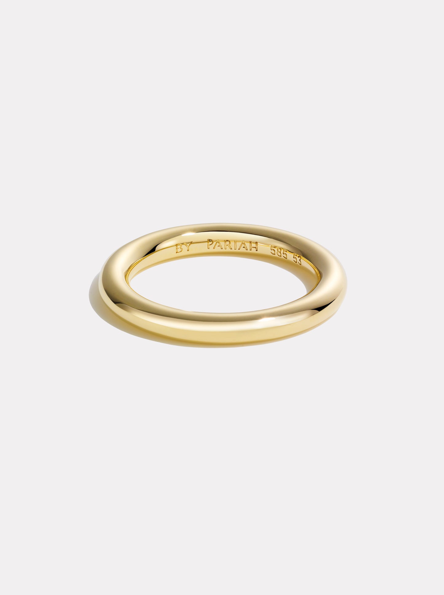 4mm Gold Hollow Ring